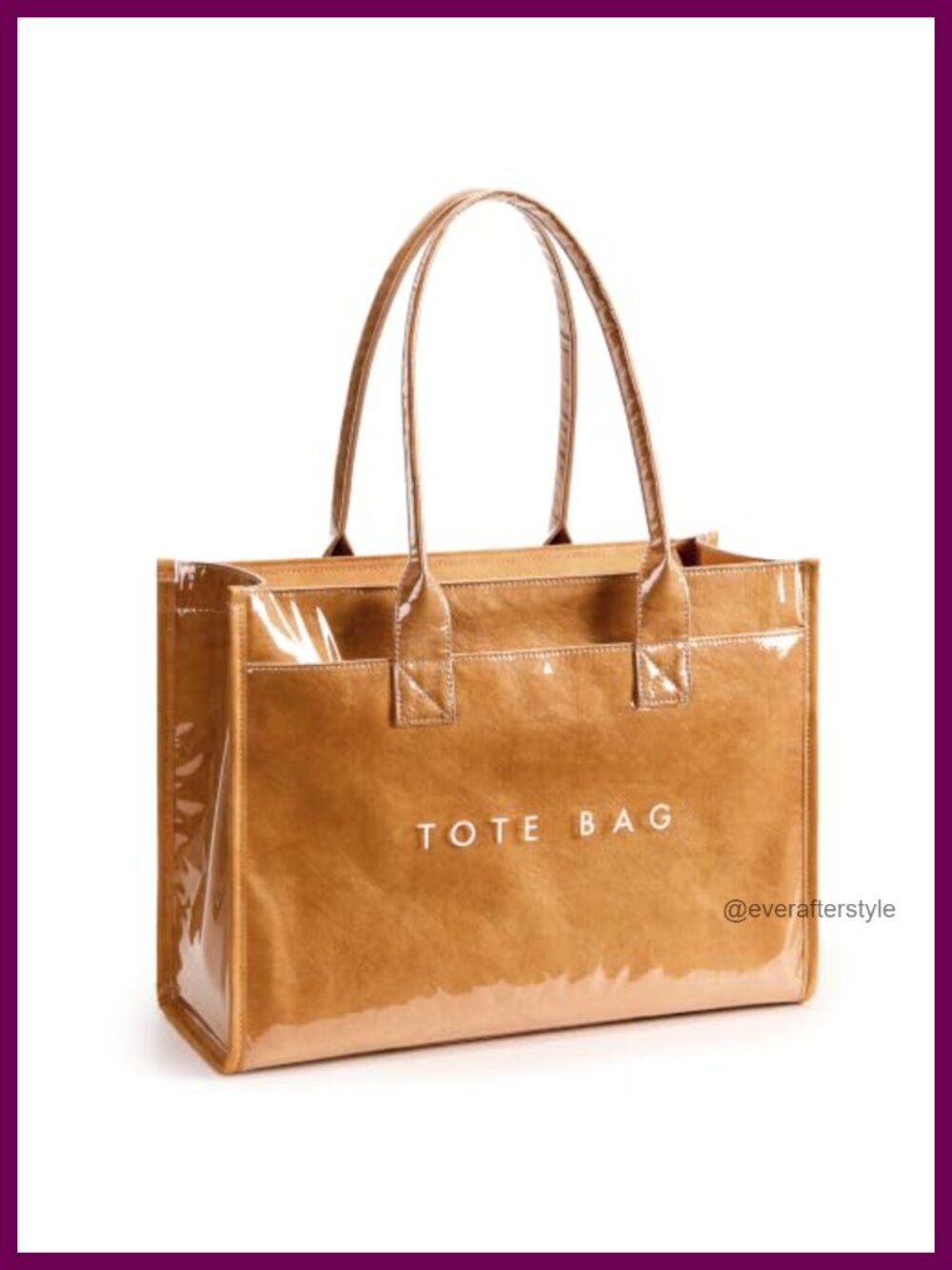 Large PVC Tote Bag Waterproof Shoulder Handbag Work Purse